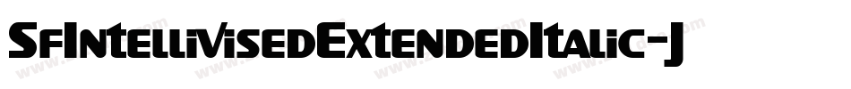 SfIntellivisedExtendedItalic-JWRK字体转换