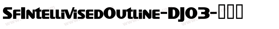 SfIntellivisedOutline-DJO3字体转换