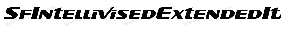 SfIntellivisedExtendedItalic-JWRK字体转换