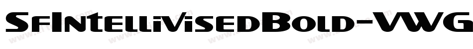 SfIntellivisedBold-VWGe字体转换