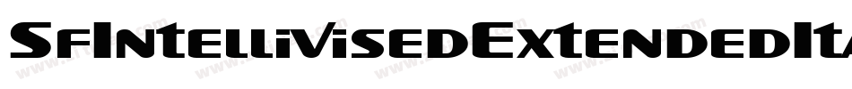 SfIntellivisedExtendedItalic-JWRK字体转换