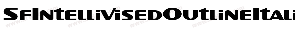 SfIntellivisedOutlineItalic-G6OA字体转换