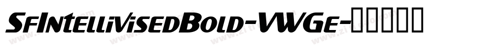 SfIntellivisedBold-VWGe字体转换
