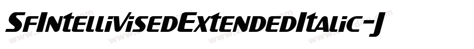 SfIntellivisedExtendedItalic-JWRK字体转换