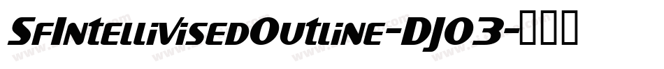 SfIntellivisedOutline-DJO3字体转换