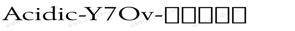 Acidic-Y7Ov字体转换