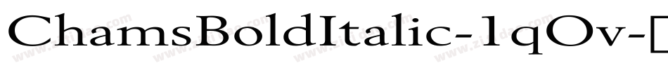ChamsBoldItalic-1qOv字体转换