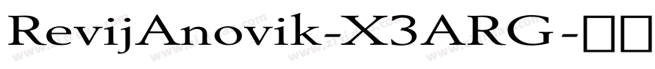 RevijAnovik-X3ARG字体转换