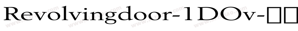 Revolvingdoor-1DOv字体转换