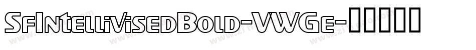 SfIntellivisedBold-VWGe字体转换