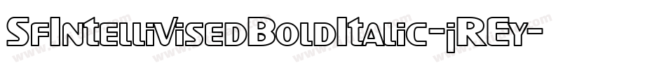 SfIntellivisedBoldItalic-jREy字体转换