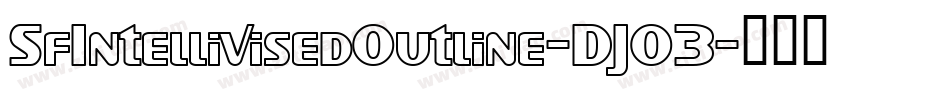SfIntellivisedOutline-DJO3字体转换