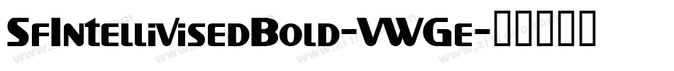 SfIntellivisedBold-VWGe字体转换