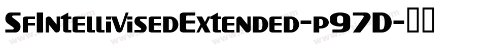 SfIntellivisedExtended-p97D字体转换