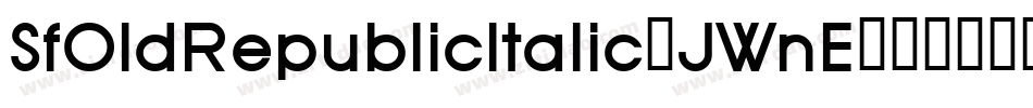 SfOldRepublicItalic-JWnE字体转换