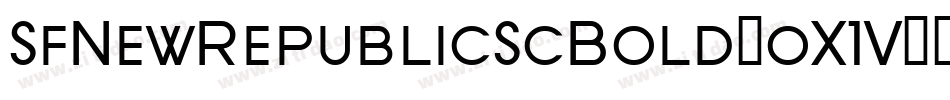 SfNewRepublicScBold-oX1V字体转换 SfNewRepublicScBold-oX1V字体转换