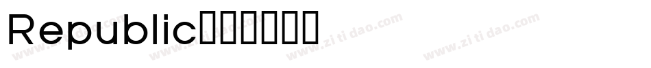 Republic字体转换