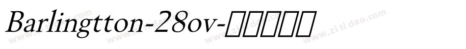 Barlingtton-28ov字体转换