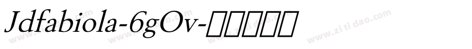 Jdfabiola-6gOv字体转换