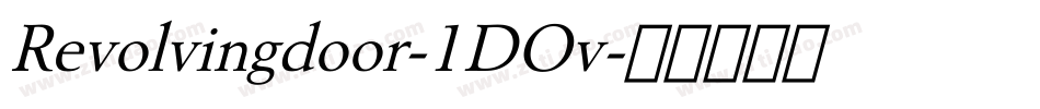 Revolvingdoor-1DOv字体转换