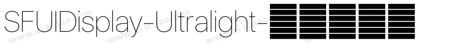 SFUIDisplay-Ultralight字体转换