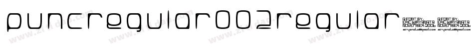 puncregular002regular字体字体转换