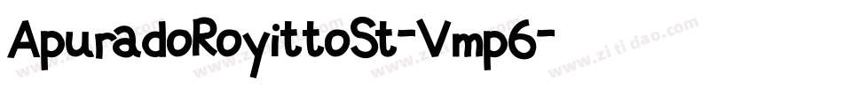 ApuradoRoyittoSt-Vmp6字体转换