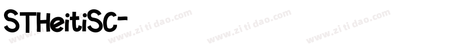 STHeitiSC字体转换