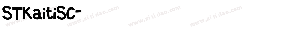 STKaitiSC字体转换