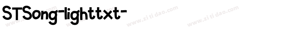 STSong-lighttxt字体转换