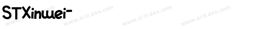 STXinwei字体转换