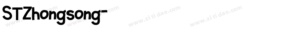 STZhongsong字体转换