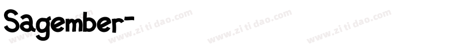 Sagember字体转换