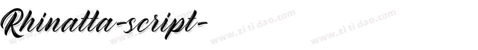 Rhinatta-script字体转换
