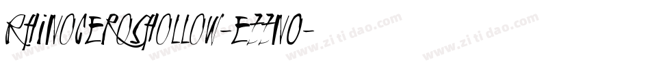 RhinocerosHollow-eZZnO字体转换