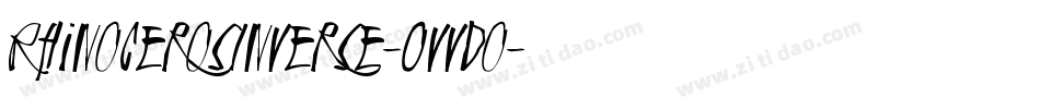 RhinocerosInverse-OVVdo字体转换