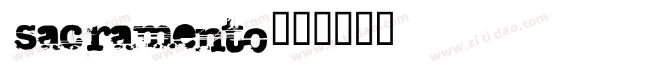 sacramento字体转换