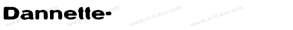 Dannette字体转换