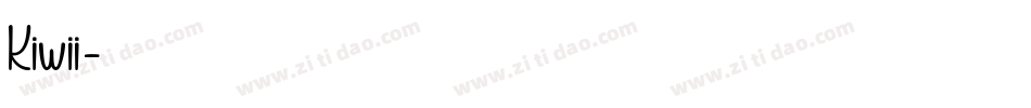 Kiwii字体转换