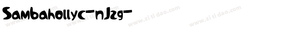 Sambahollyc-nJzg字体转换