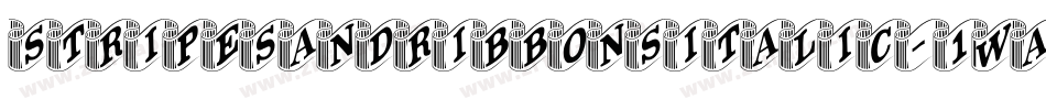 StripesAndRibbonsItalic-1waB字体转换