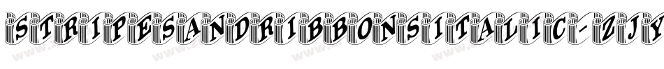 StripesAndRibbonsItalic-ZjYJ字体转换