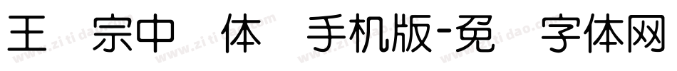 王汉宗中圆体简手机版字体转换