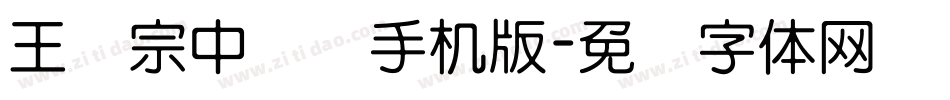 王汉宗中圆艺手机版字体转换