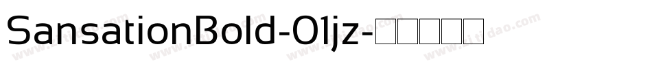 SansationBold-01jz字体转换