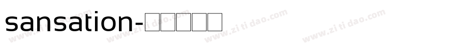 sansation字体转换