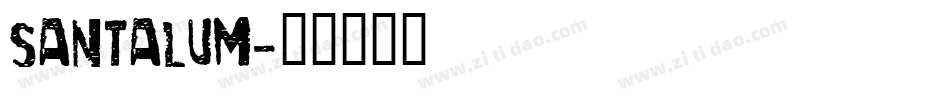 Santalum字体转换