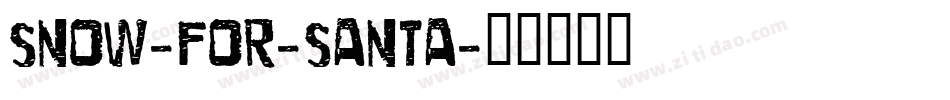 Snow-For-Santa字体转换