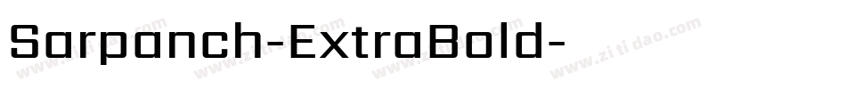 Sarpanch-ExtraBold字体转换