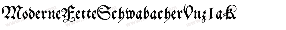 ModerneFetteSchwabacherUnz1a-KOje字体转换